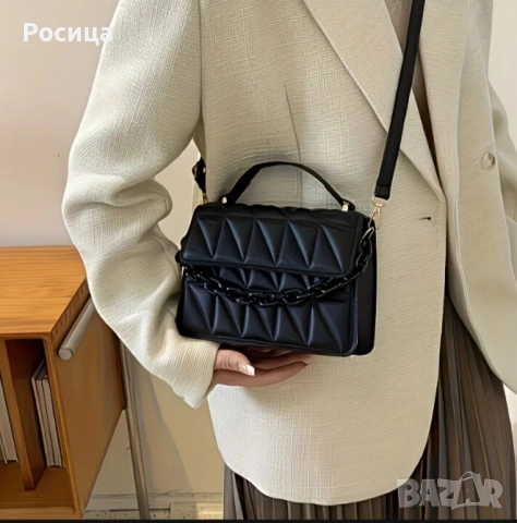 Черна дамска чантичка , снимка 6 - Чанти - 54181562