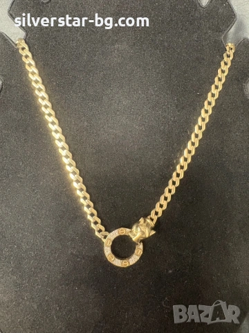 Златно колие cartier 20, снимка 7 - Колиета, медальони, синджири - 54672355