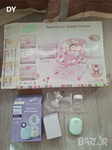 Електрическа Помпа за кърма Philips Avent Essential с гаранция + подарък Бебешки шезлонг