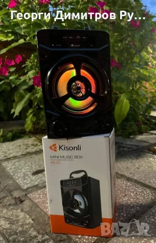 Bluetooth Тонколона Kisonli , снимка 4 - Bluetooth тонколони - 54860617
