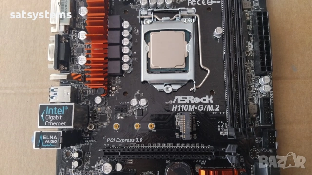 Дънна платка ASRock H110M-G/M.2 Socket LGA1151, снимка 3 - Дънни платки - 54961982