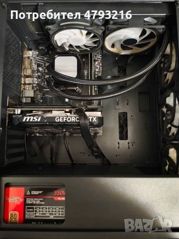 Геймърски Компютър PC Ryzen 5700х / RTX 4060 8GB / 32GB RAM / 1TB SSD / 550W Bronze PSU, снимка 3 - Геймърски - 55270703