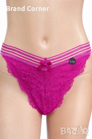 Дамско дантелено долнище Hunkemöller, размер L, цвят циклама