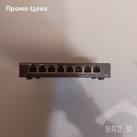 TP-Link 8-Port Gigabit Easy Smart Switch гигабитов суич TL-SG108E, снимка 4 - Суичове - 54206002