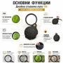 Професионална мощна увеличителна ръчна лупа 10X увеличение за четене мини джобна сгъваема за чанта, снимка 2