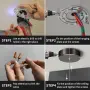 LED висяща лампа за трапезария/кухня с кристални ефекти и регулируема височина, снимка 7