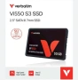 512GB SSD Verbatim Vi550 S3 2.5 инча SATA III черен ЧИСТО НОВ С КУТИЯ диск disk laptop pc, снимка 1