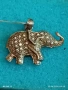 Сребърен медальон с формата на слон 🐘 и кристали амулет за здраве 14154, снимка 3
