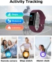 Фитнес часовник с пулсомер, монитор за сън, брояч на крачки, брояч на калории, за Android и iOS, снимка 3