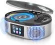 Преносим CD плейър с два стерео високоговорителя, 4000mAh акумулаторна настолна Bluetooth 5.3, снимка 1