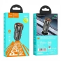 HOCO адаптер зарядно за кола 12V с 2 изход USB и USB-C PD20W+QC3.0, снимка 1