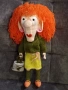 Плетена кукла Crazy Ginger, плетена кукла crazy леля с оранжева коса, забавна кукла за подарък, снимка 2