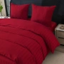 Комплект спално бельо 160x200 см с 2 калъфки 70x80 см, сатенени райета, микрофибър/памук, снимка 5