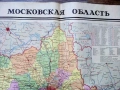 Стара карта Московска област - 66см.х 58см. - 1965г., снимка 2