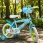 Детски велосипед Bluey 16" със спомагателни колела – светлосин, за деца 5–7 години, снимка 5