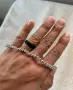 Ръчно направена гривна Sfere d’oro - 3.5g. - 18Kt - бяло злато, снимка 11