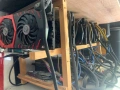 Риг копачка с 6x MSI GeForce GTX 1070 Gaming X – работеща конфигурация, снимка 1