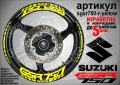 Suzuki GSR750 кантове и надписи за джанти, снимка 10
