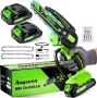 ANGSEEN 6” Акумулаторна Мини Резачка 850W с 2 Батерии и 2 Вериги - Компактна Електрическа Резачка, снимка 1