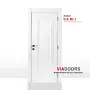 Бяла MDF врата Модел VIA ML1 | 70/80/90 см | Покритие Меламин | Пълен комплект, снимка 1