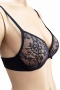 Hunkemöller черен дантелен сутиен - размер 80A, снимка 2