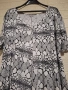 СТРАХОТНА ЧЕРНОБЯЛА ТУНИКА 3XL, снимка 3
