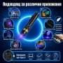 Професионален UV фенер 365nm 5W с черен филтър Type-C зареждане и батерия 18650, снимка 6