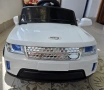  Акумулаторна кола Ленд Ровър Дискавъри 12V бяла, снимка 1