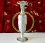 Италианска калаена ваза,кана,свещник,бокал,шедьовър. , снимка 3