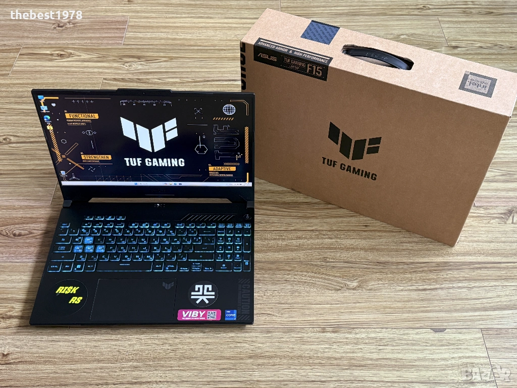 2.5k 165Hz TUF Gaming`Core i7-12700H/RTX 4060/16GB RAM/512GB SSD/Бат 6ч, снимка 1