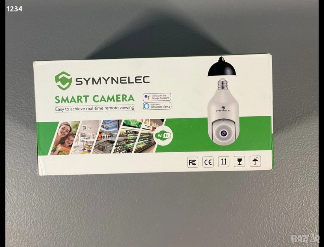 Смарт Wi-Fi Камера Крушка SYMNELEC (Водоустойчива), снимка 1
