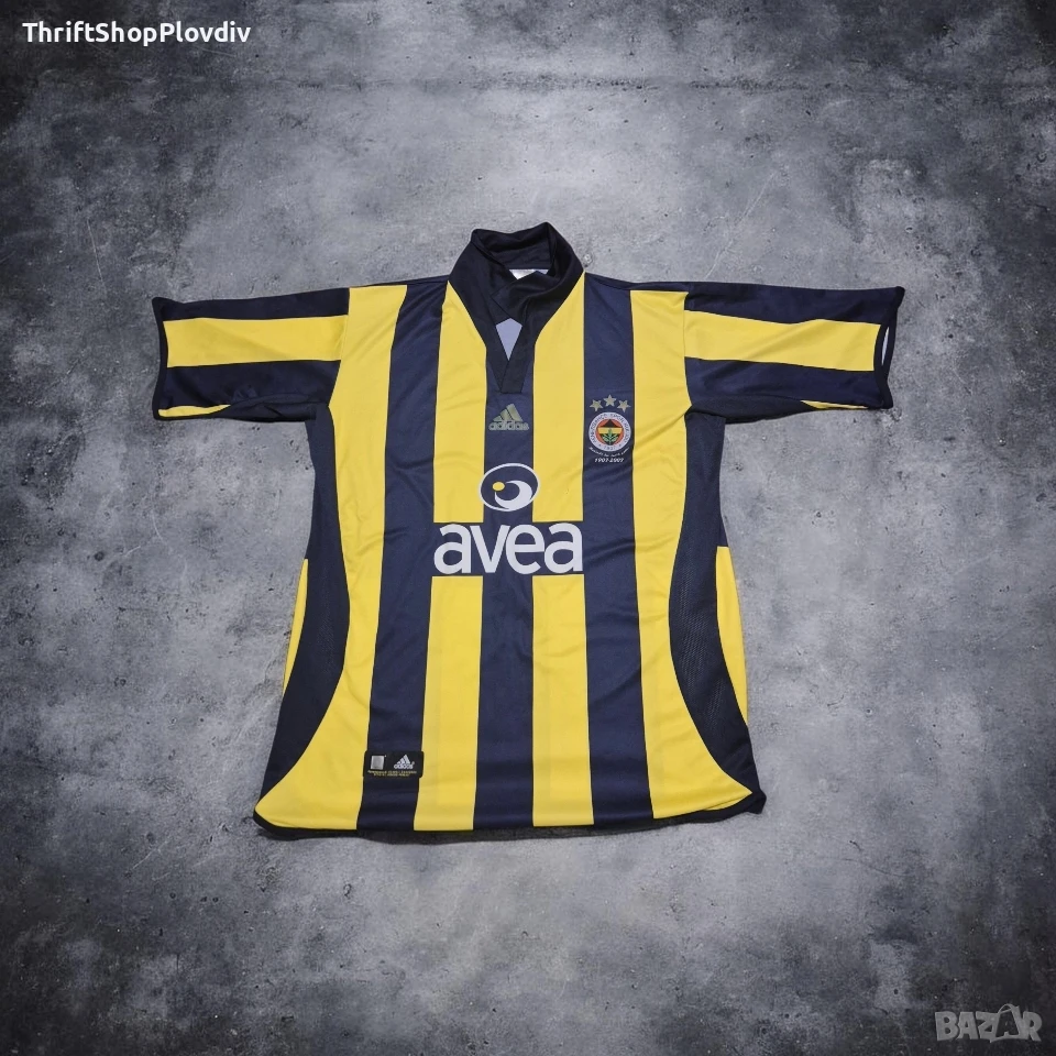 Оригинална ретро тениска Fenerbahçe 1907- 2007 Centennial Adidas – размер L, снимка 1
