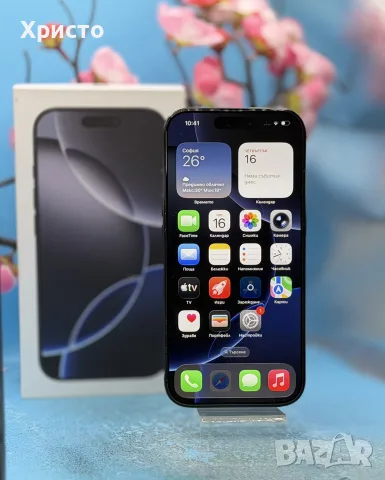 Apple iPhone 16 Pro, 256GB, 5G, Black Titanium, снимка 2 - Apple iPhone - 55319732
