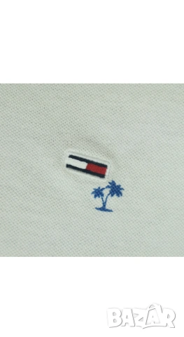 Оригинална, изискана тениска с яка Tommy Hilfiger, M размер, снимка 5 - Тениски - 55207617