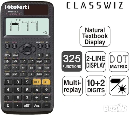 Техническо-научен калкулатор Casio FX-85DE X ClassWiz, снимка 4 - Други - 54156187