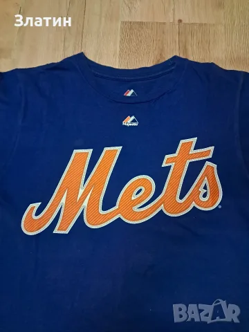 New York Mets # M синя тениска 
