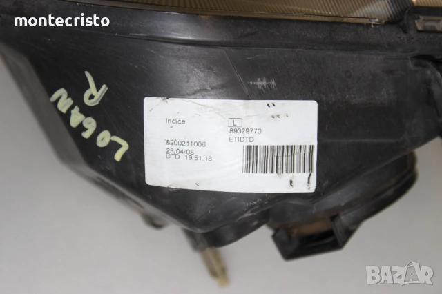 Десен фар Dacia Logan I (2004-2009г.) 6001546789 / 8200211006 / 89029770, снимка 8 - Части - 54600411