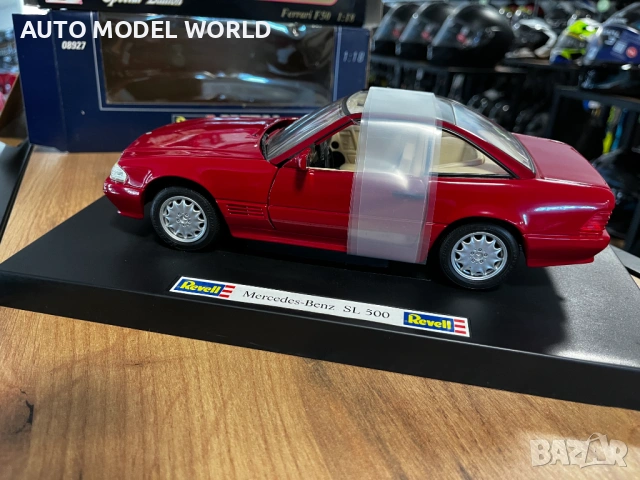 REVELL метален колекционерски модел количка MERCEDES-BENZ SL500 1994г. 88.01 лв. / 45 €, снимка 2 - Колекции - 54625347