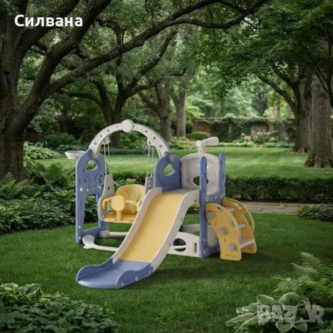 Детска пързалка с люлка 