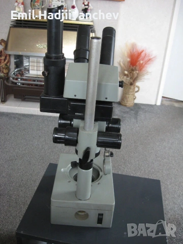 руски микроскоп МБЦ-10 ТРИНОКУЛЯР, снимка 7 - Друга електроника - 55079598