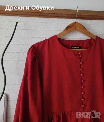 Нова дълга червена рокля , снимка 2 - Рокли - 54095818