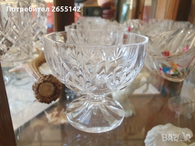 Кристални комплекти чаши вази и др., снимка 6 - Чаши - 54690914