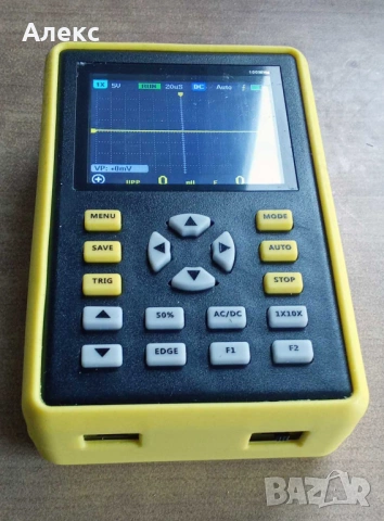 Портативен осцилоскоп ADS5012H, 100MHz, 500MSa/s, 2,4" цветен екран, пълен комплект, снимка 2 - Друга електроника - 54050406