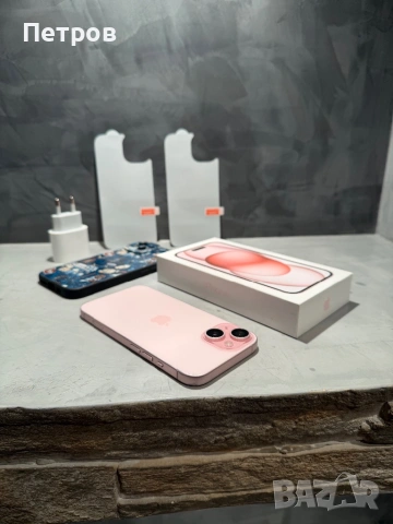 Перфектен Iphone 15 Pink + подаръци, снимка 2 - Apple iPhone - 54512433