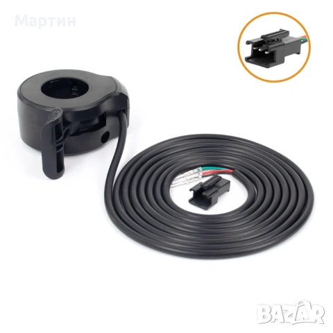 Палец за газ с водоустойчив конектор 36V 48V 52V 60V 72V, снимка 7 - Части за велосипеди - 54763771