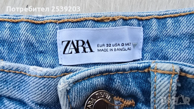 Къси дънкови панталони ZARA - размер XXS , снимка 7 - Къси панталони и бермуди - 55239542