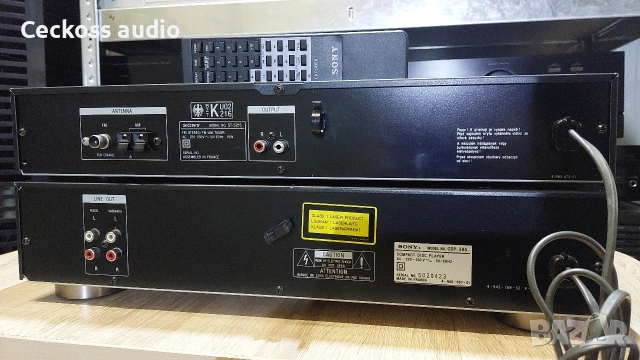 Сд плеър SONY CDP-395 с дистанционно + подарък тунер SONY , снимка 4 - Ресийвъри, усилватели, смесителни пултове - 54082307
