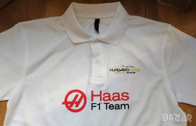 Haas F1 Team Kevin Magnussen Formula 1 / Hungaroring 2019 - мъжка поло блуза L, снимка 2 - Тениски - 50178312