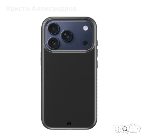 Черен Кейс Phone Rebel AIR за iPhone 17 pro max, MagSafe съвместим, Super Grip #48
