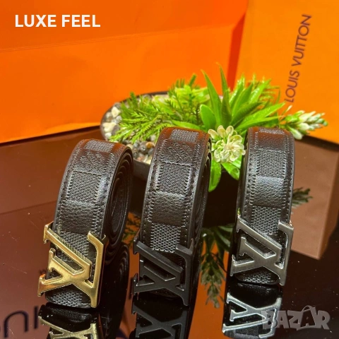 Louis Vuitton ⚜️ Естествена Кожа , снимка 6 - Колани - 54296402